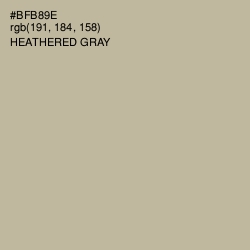 #BFB89E - Heathered Gray Color Image